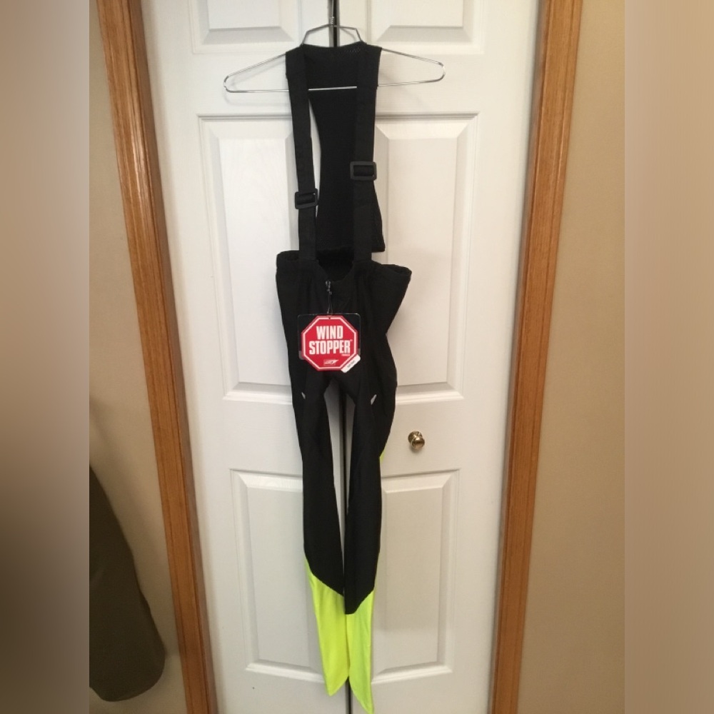Woman’s Windstopper full length bike bib- style tights